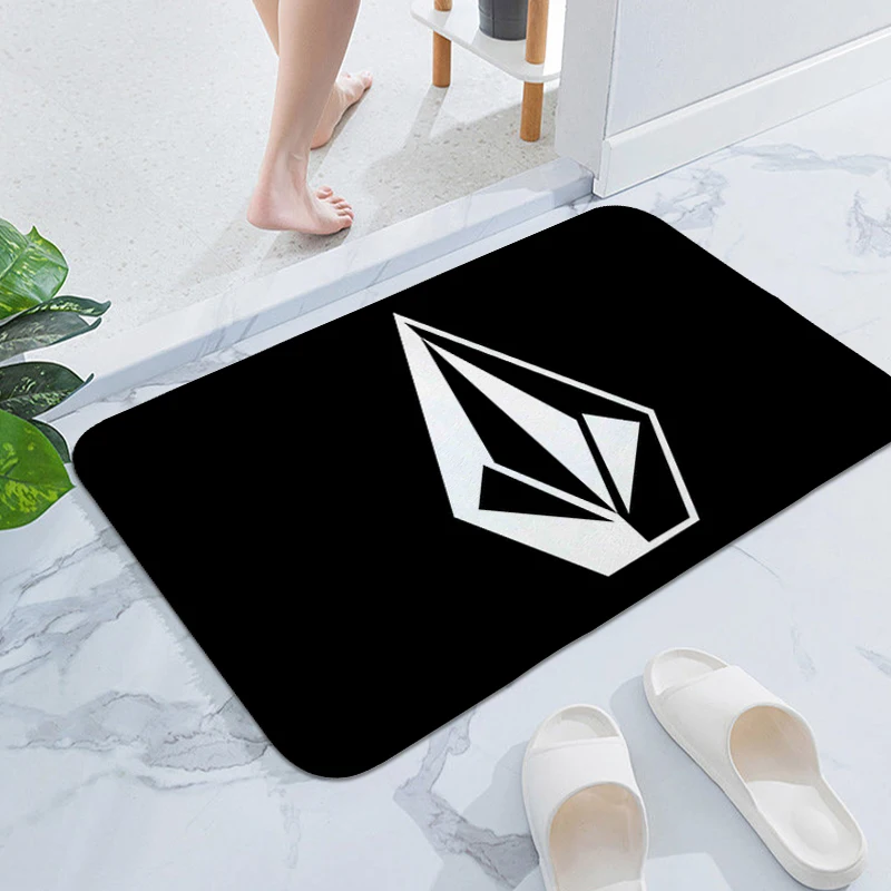 Custom Bathroom Rug A-Volcoms Aesthetic Kitchen Mat Hallway Funny Doormat Entrance Door Bathmat Sleeping Room Rugs Anime Carpet