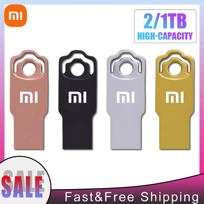 

XIAOMI Original 1TB Pen Drive 2TB USB 3.2 Flash Metal Drive Large Capacity High-Speed Transfer Storage Waterproof Memory U Disk