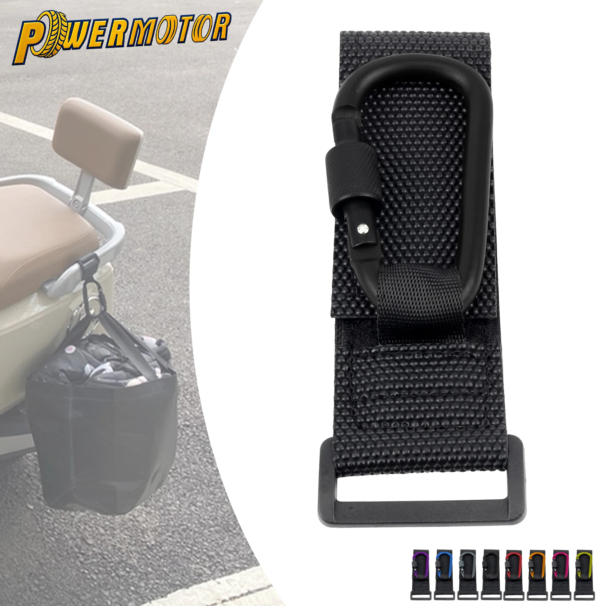 

Universal Motorcycle Scooter Bicycles Electric Vehicle Hanging Hook Items Helmet Storage Bag 30KG Load Handlebar Hook With Lock