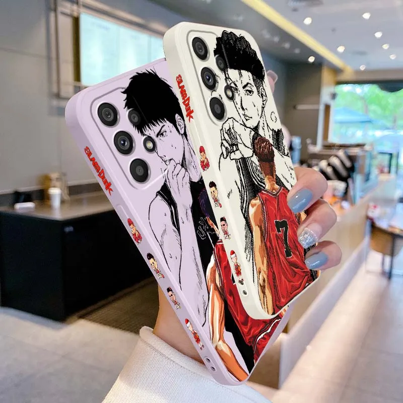 Sakuragi Hanamichi Slam Dunk For Samsung A04 A05 A06 A07 A12 A3 A14 A15 A16 A17 A23 A24 A25 A26 A32 Liquid Left Rope Phone Case