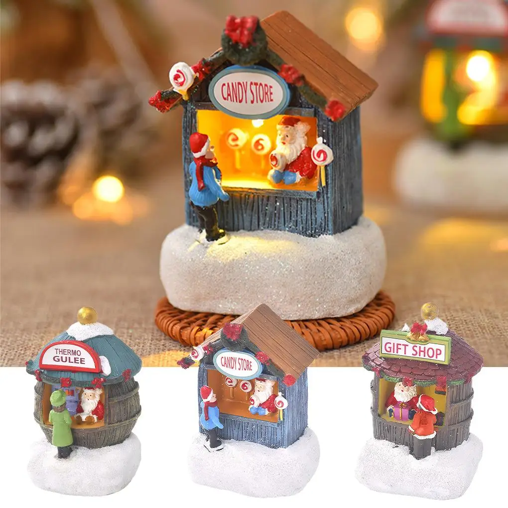 Snowy Christmas Village House Holiday Atmosphere With Luxury Home Decor Making People Feel Like Are B