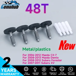 Metal 48 Teeth gear Car Side View Mirror folding Gears For Subaru Forester XV Mazda CX-7 Demio Plastic rod worm Car part  tools