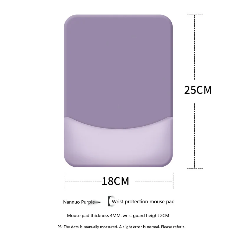 Silikon-Handgelenkauflage Mauspad Quadratische Form 5 Farben Rutschfeste Schreibtischunterlage Büro Gaming Ergonomisch – Detail 2