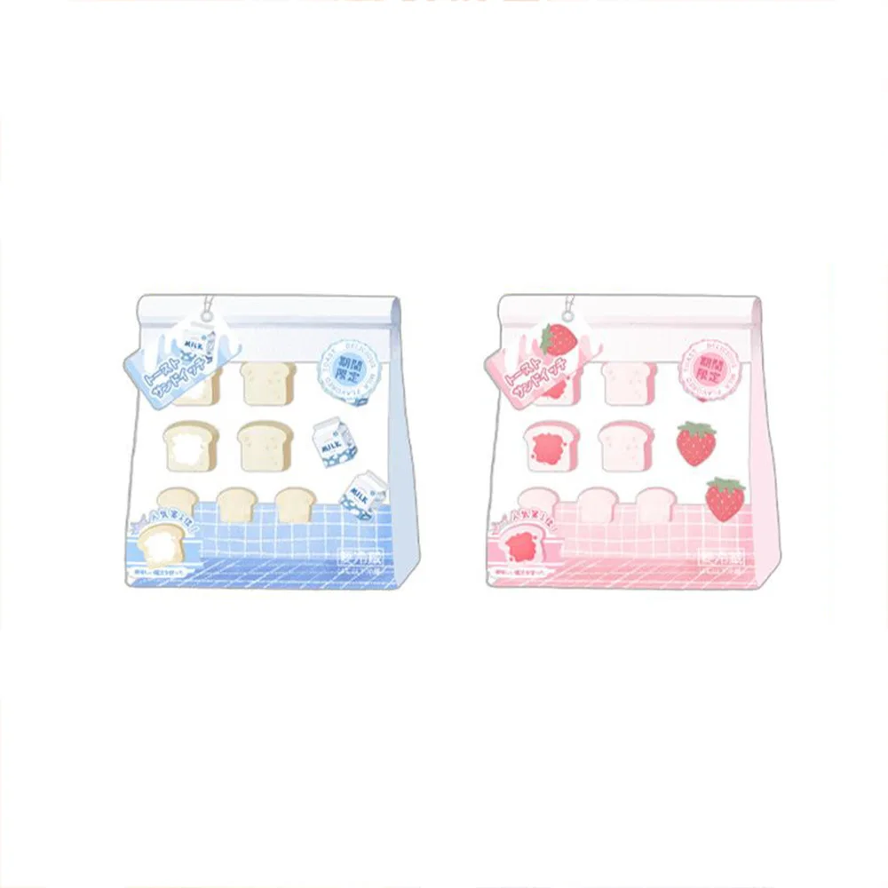 58mm 75mm Creative Acrylic Badge Display Frame Bread Paper Bag Style Mixer‑Design Badge Storage Stand for Desktop Decor