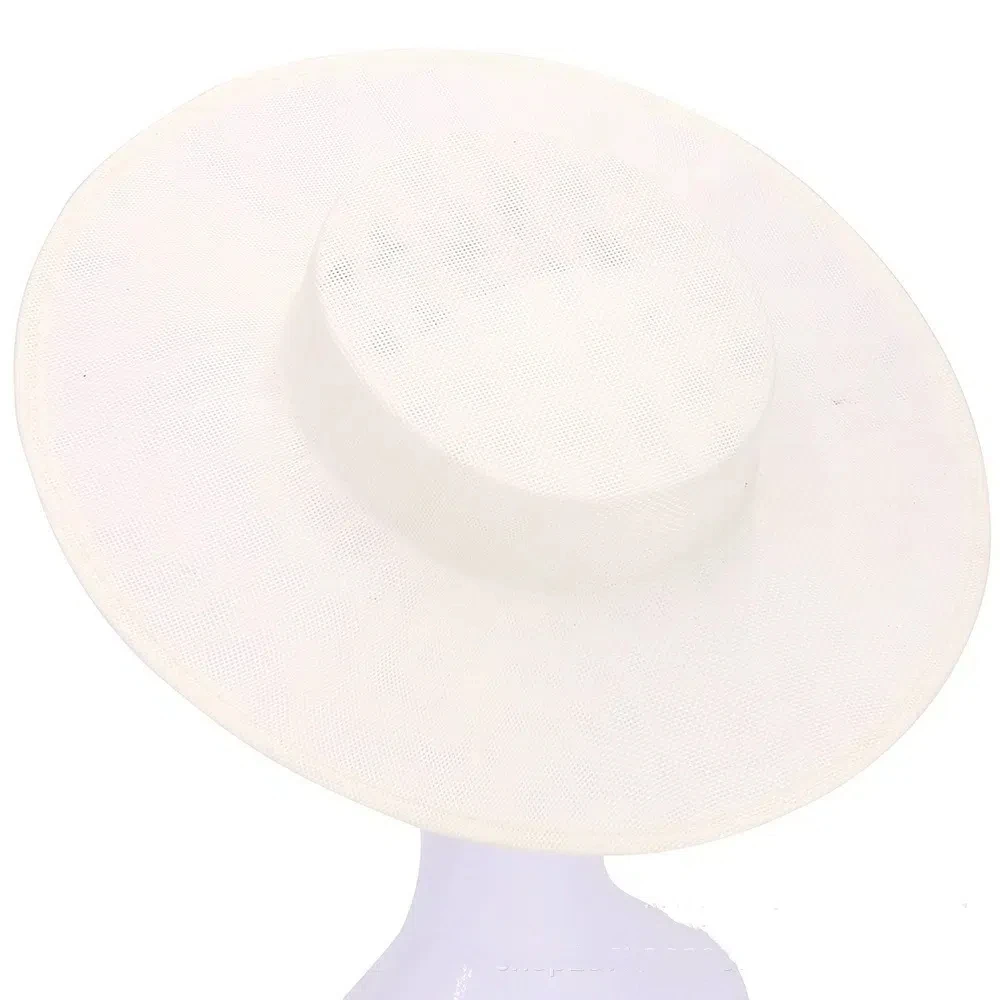 أنيقة DIY قبعة الفاسناتور قاعدة أغطية الرأس عادي اللون مأدبة القبعات متعددة الألوان قبعة قاعدة الزفاف #1