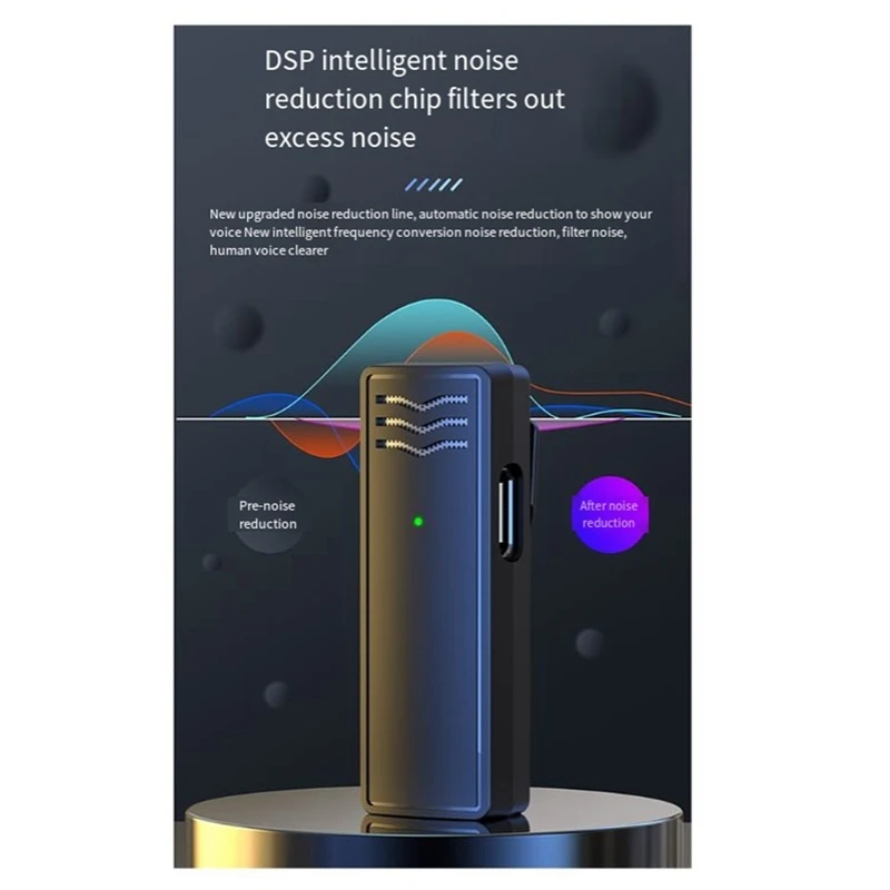 New 2.4G Wireless Three In One Intelligent Audio Microphone Mini Outdoor Live Streaming Computer Microphone Live Vlog In