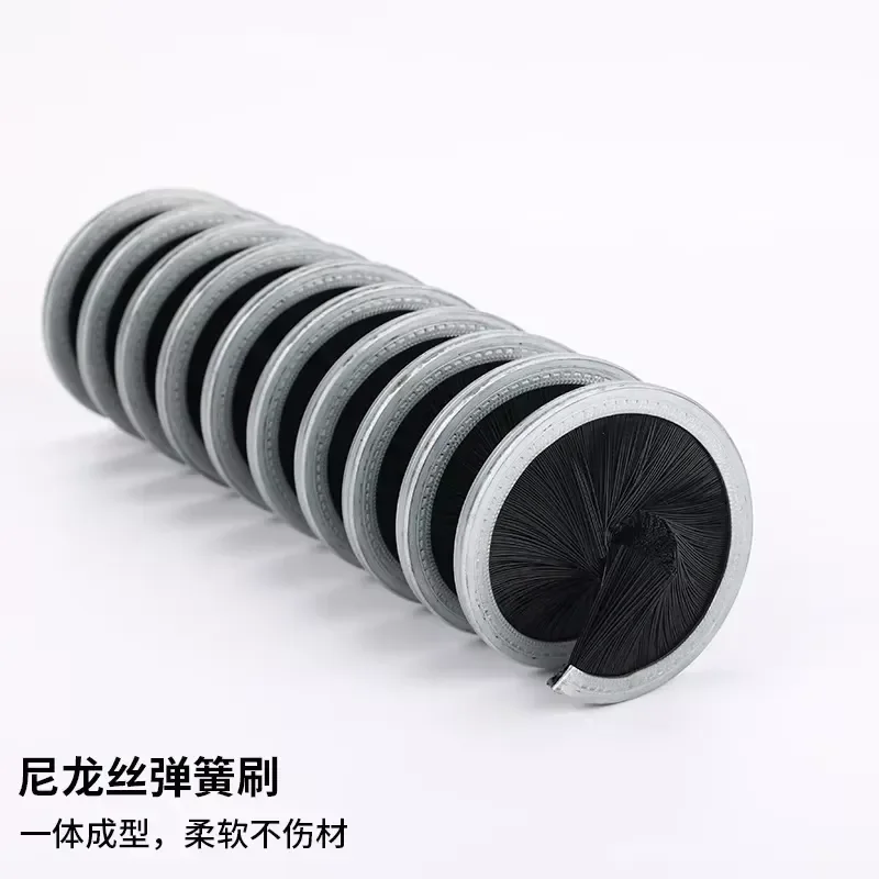 Steel Bar Rust Removal Brush Spiral Nylon Wire Spring Inner Winding Cleaning Tool for Rebar Corrosion Maintenance Industrial