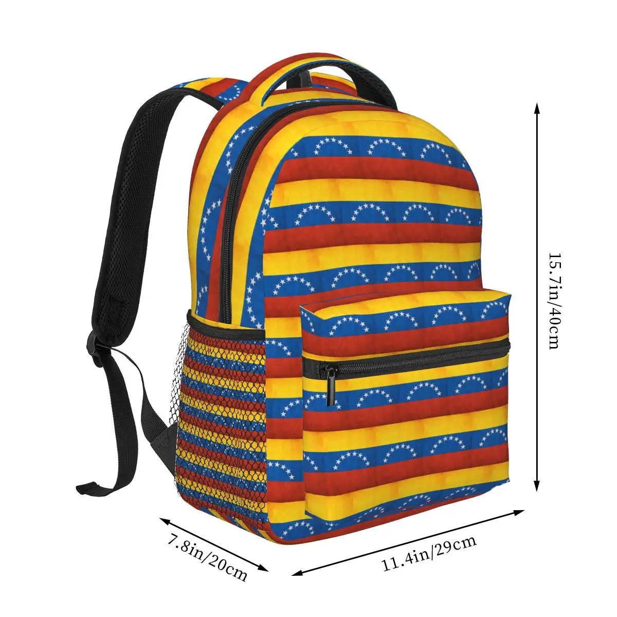 Venezuela Venezuelan Flag National Flag Of Venezuela Backpack Student Boys Girls BookBag Kids School Bag Computer Shoulder Bags