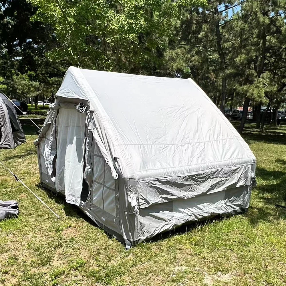 Stable Inflatable Tent With Tc Cotton Outer Shell Tpu Air Column Pvc Base Strong Structure Good Sealing Reliable For Outdoor