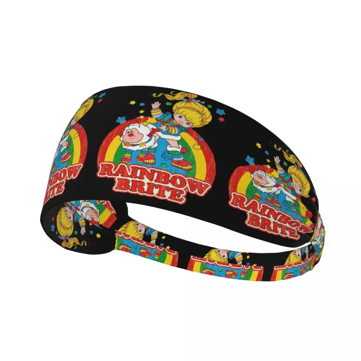 

Rainbow Brite Vintage Colorful Design Men Women Headband Quick Drying Sports Sweatband for Gym Yoga Running