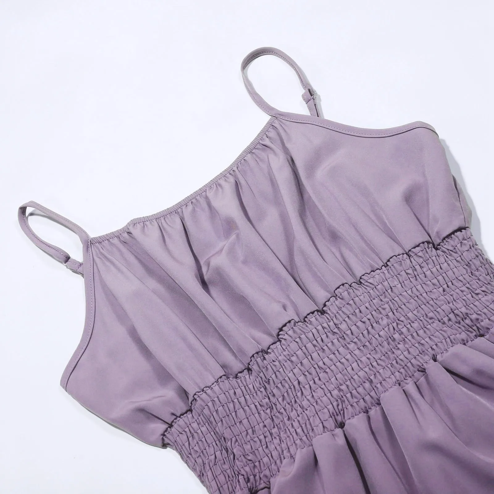 Womens Summer Maxi Dress Sleeveless Floral Spaghetti Strap Smocked Boho Beach Long Dress Beachwear For Vacation Dresses Hot