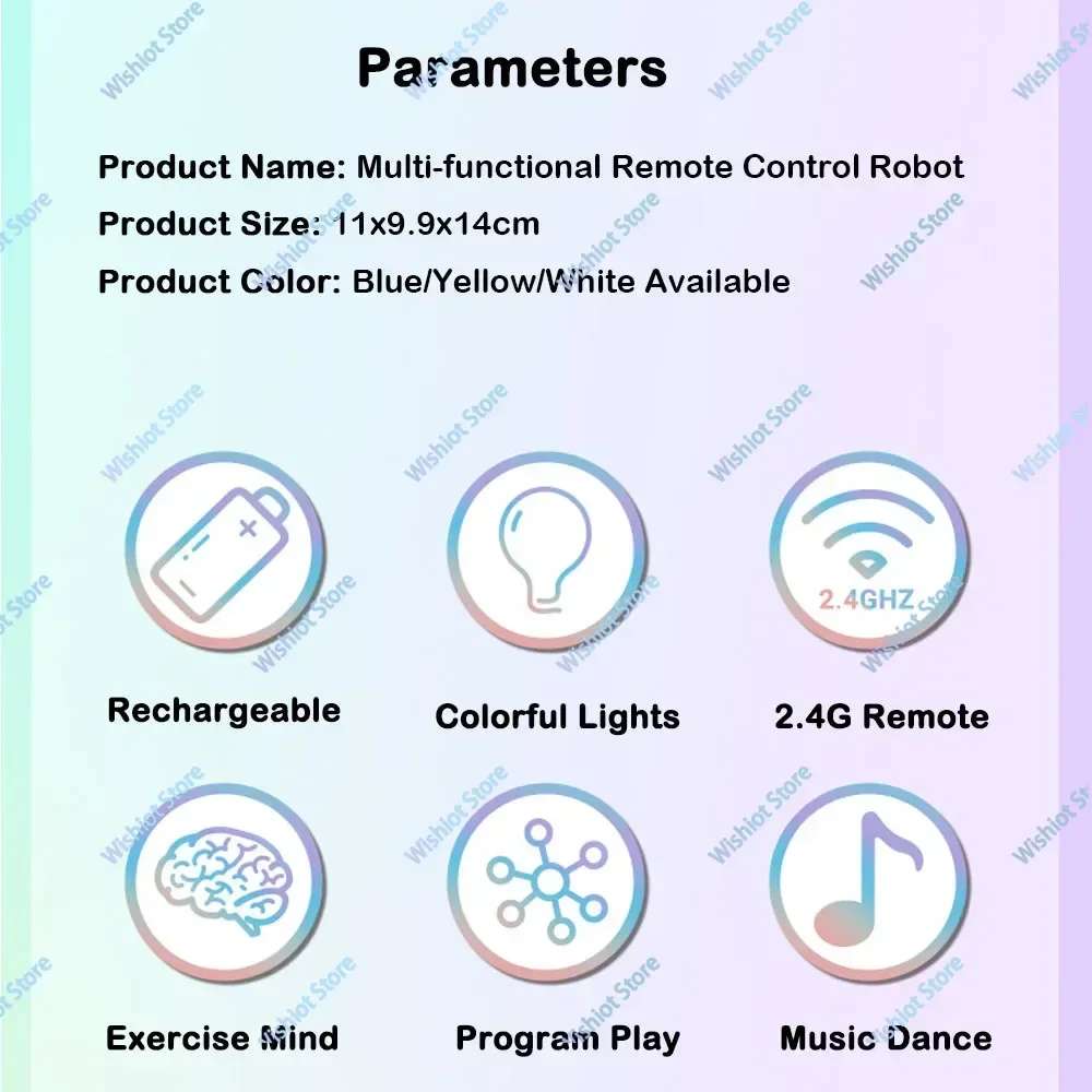 2.4G التحكم عن بعد روبوت الرقص نقل أضواء LED ملونة قابلة للبرمجة الموسيقى أغنية اللعب الذكية ألعاب روبوتية الاطفال هدية عيد الميلاد