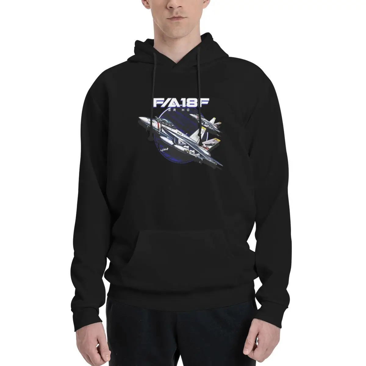 F18 Super Hornet Rhino Us Air Force Fighterjet Hoodies Men's Women Pullover Sweatshirt Harajuku Long Sleeve Hooded Autumn Winter