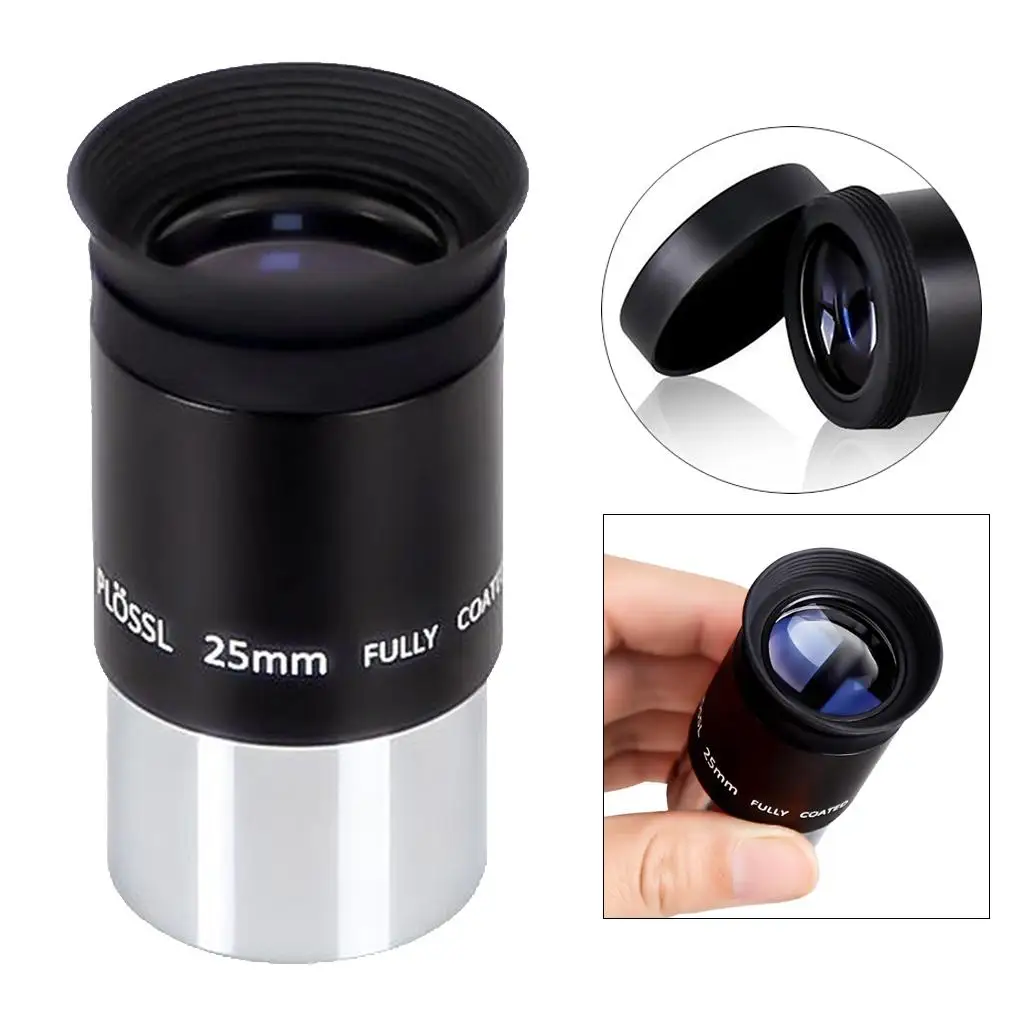 Telescope Eyepieces 1.25in Plossl Eyepiece 25mm Lens for Astronomy Photography