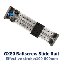 CNC Sliding Table Z axis stage travel 100-500mm MGR12 12mm linear rail SFU1204 ball screw Linear Actuator Bundle Kit For Nema23