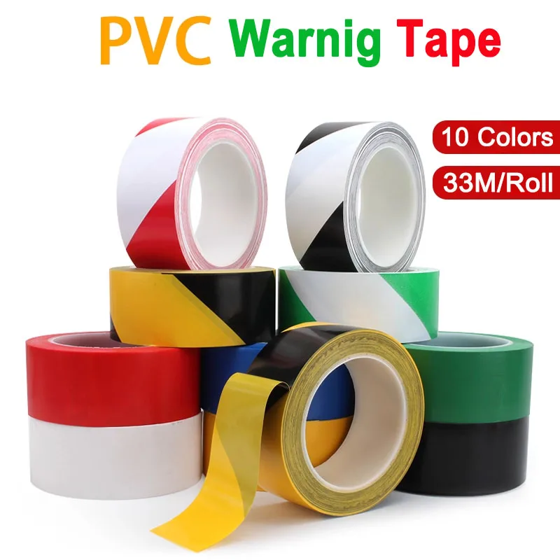 

Caution Tape Width 10-60mm Warning Tape Road Marking Safety Grip Floor Tape Warning Sticker Strong Reflective Flagging Tape 33M