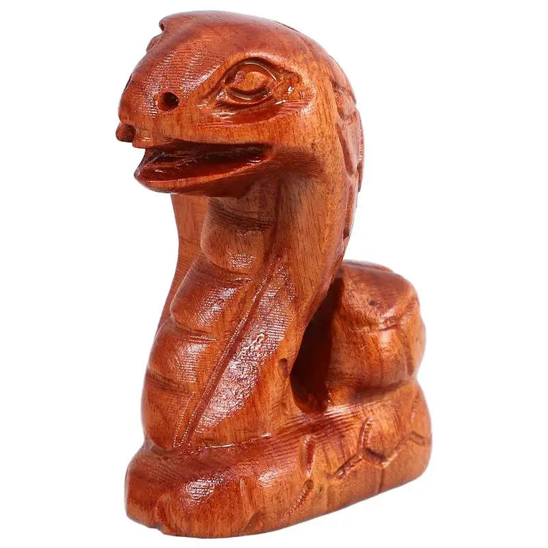 

Wooden Snake Figurine Carved Snake Statue Snake Sculpture Desktop Ornament Chinese Feng Shui Decor Snake Year Crafts Gifts