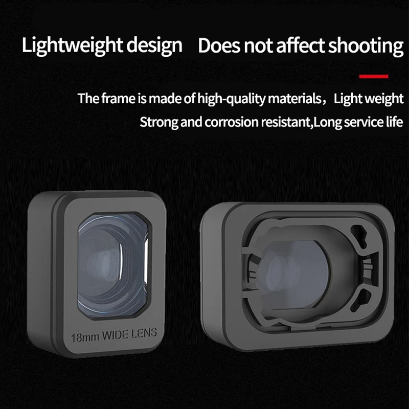 Para DJI Mini 3 Pro Drone Gimbal Câmera Externa 110 °   Acessórios de filtro adicionais de faixa de visão de tiro de extensão de lente grande angular