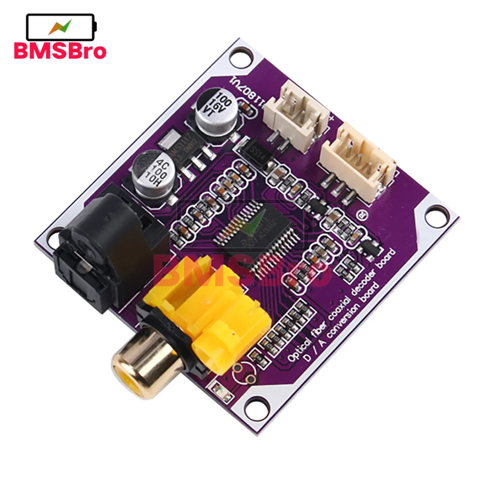 DAC Digital Audio Decoder 24bit 192khz Optical Fiber Coaxial Digital Signal Input Stereo Output Decod board