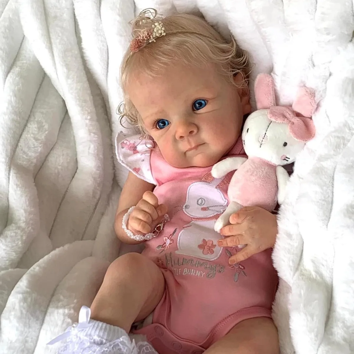19-Zoll-Betttie-Reborn-Babypuppen, realistisch, lebensecht, bezaubernd, für Neugeborene, Mädchen, bestes Geburtstags- und Weihnachtsgeschenkspielzeug