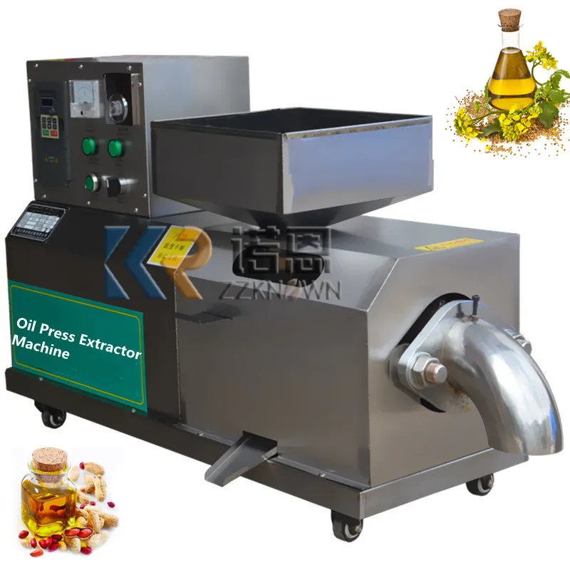 

Automatic Commercial Screw Peanut Walnut Oil Press Extractor Machine Multifunctional Household Sesame Oil Pressing Equipment