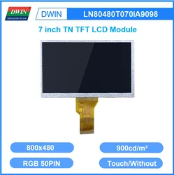 DWIN 7 Inch 900 Bright 800x480 24bit RGB TFT LCD Module With Capacitive Resistive Touch Screen For ESP32 STM32 LN80480T070IA9098