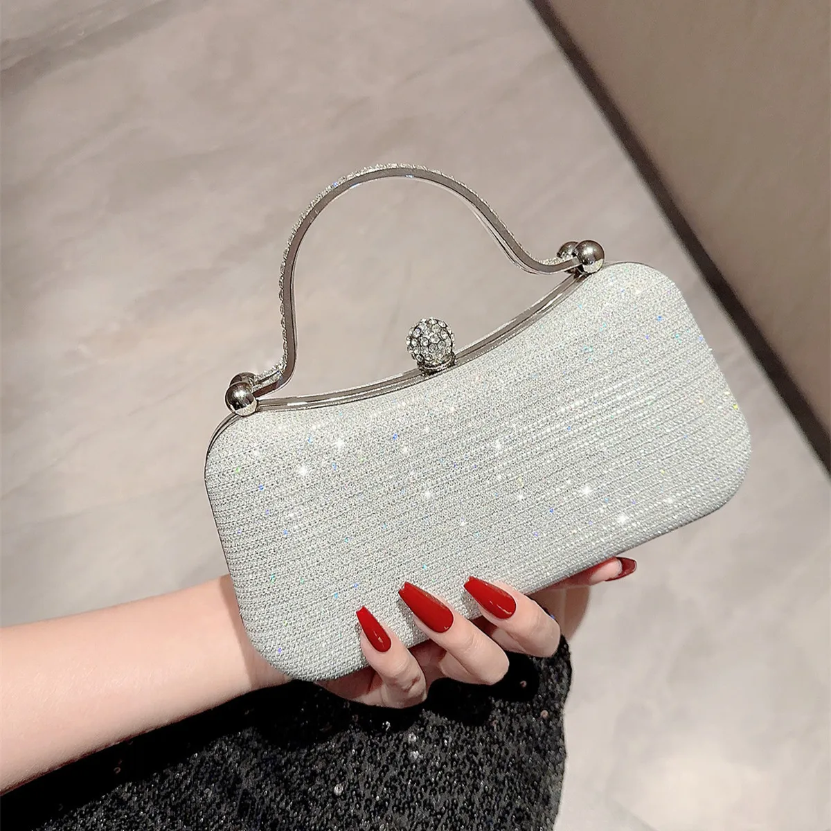 Fashion Women Evening Bag Brand Party Banquet Glitter Pack For Ladies Wedding Clutches Handbag Dinner Chain Shoulder Bags