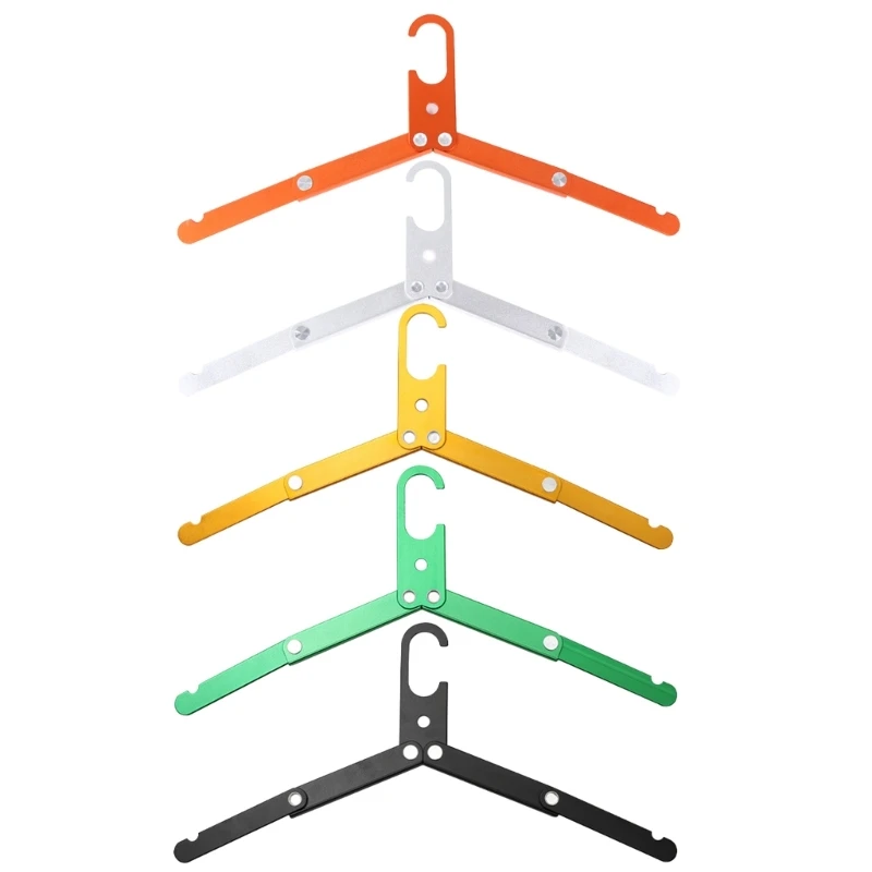 Foldable Travel Hangers, Portable Lightweight Aluminium-Alloy Durable Collapsible Hanger for Camping Traveling Dropship