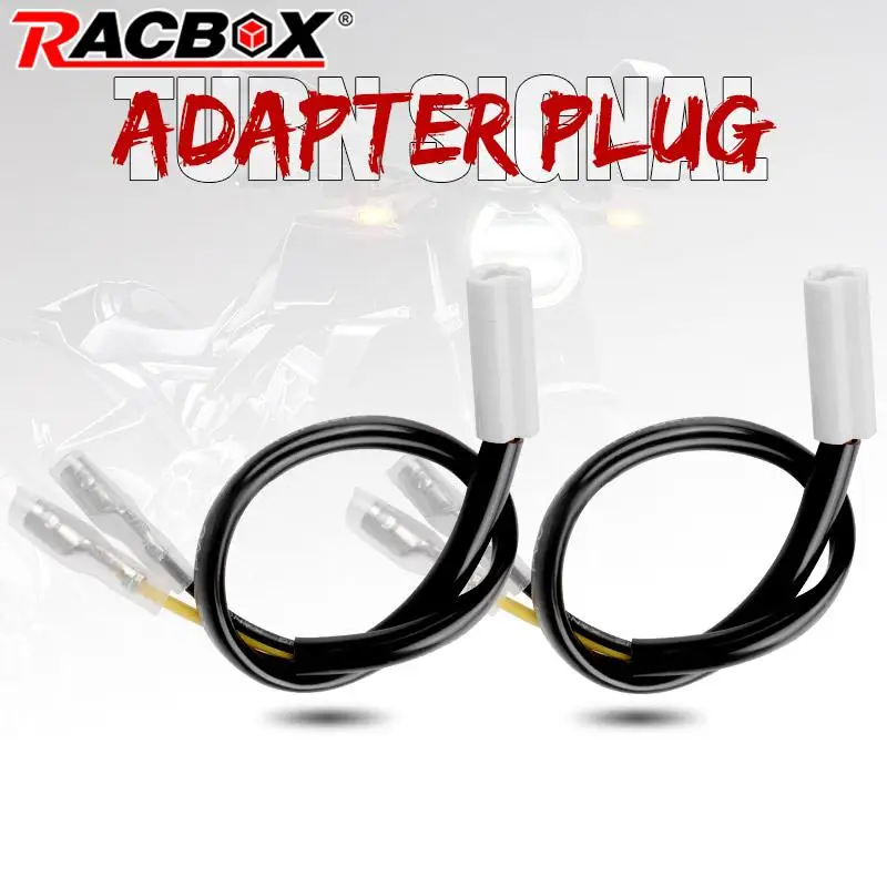 

2pcs Motorcycle Turn Signal Adapter Cable Wire Adapters Plugs Connector Harness Front Rear Wiring for Yamaha YZF FZ TMAX R6 R6S