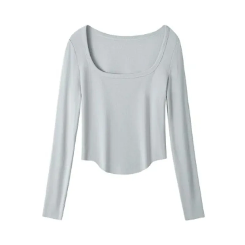 Women Mock Neck Long Sleeve Thermal Top Soft Skin Friendly Slim Fit Warm Layering Shirt For Autumn Winter