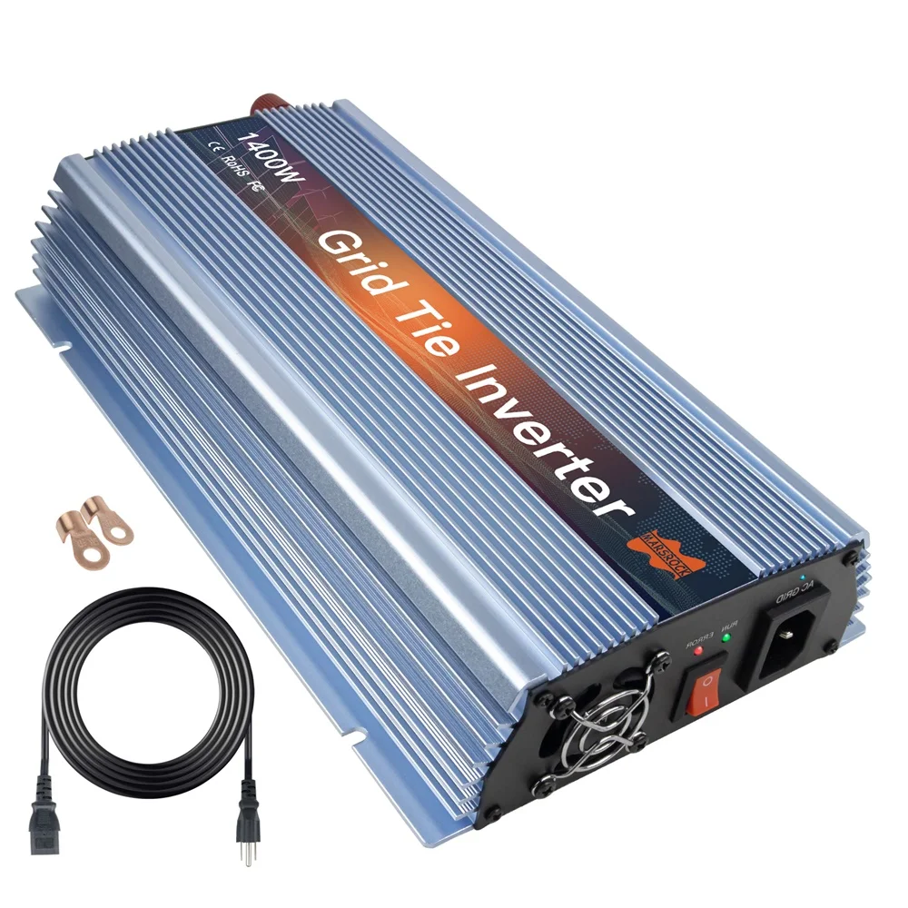 

1400W 120V 230V DC Solar Grid Connected Inverter, MPPT Pure Sine Wave Converter Suitable For Vmp 36V (72 sections) Solar Panels