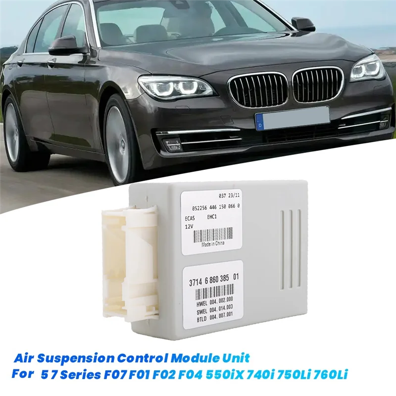 AEE5-Car Air Pump Suspension Control Module Unit 37146860385 For BMW 5' 7' Series F07 F01 F02 F04 550Ix 740I 750Li 760Li