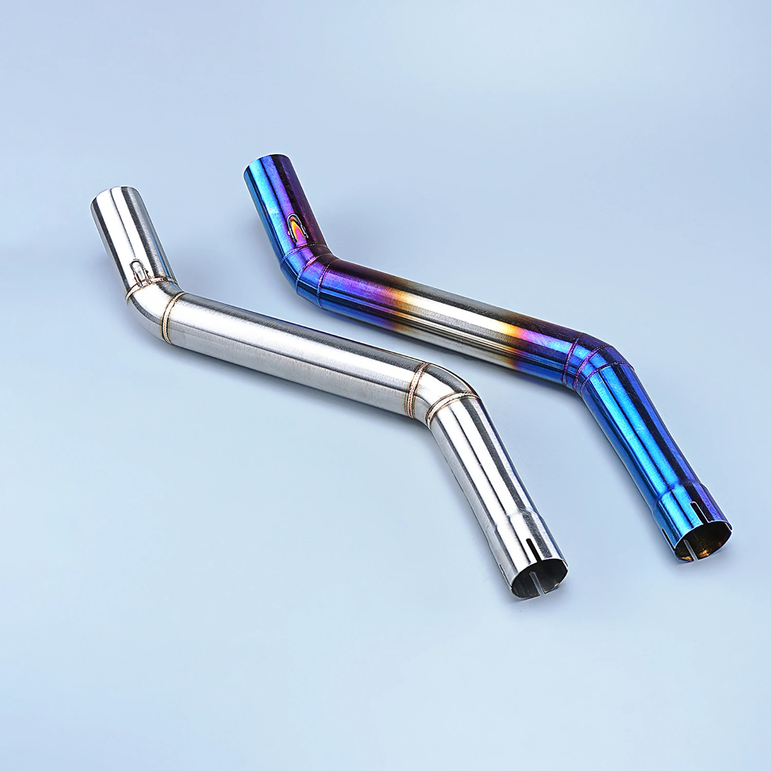 

for nk400 650 Motorcycle Exhaust mid section link pipe modified non-destructive installation adapter connect Suitable Part