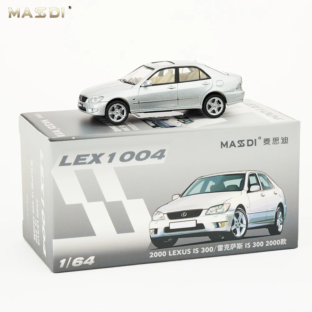 JKM 1/64 Model Car Lexus IS300 Altezza Vintage Diecast Classic JDM Model Car Vehicle Hobby for Teenagers Gifts Collection