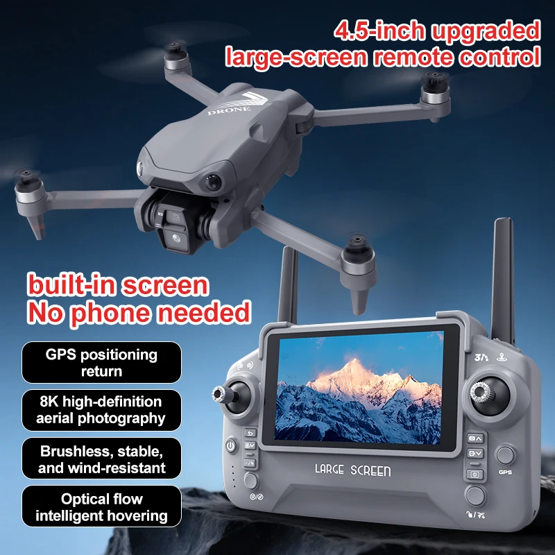 Original G400 GPS Foldable Drone 8K HD Camera 5G WiFi FPV Screen Remote Controller Brushless Motor Obstacle Avoidance Quadcopter