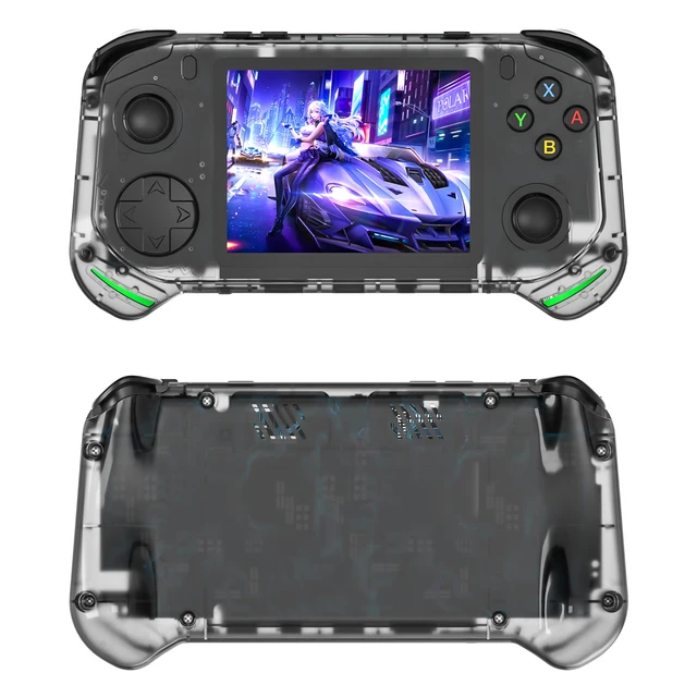 NEW RX6H Retro Handheld Game Console Linux System 3.5 Inch IPS Screen Portable Pocket Video Player 64GB Games Kid Gift 6