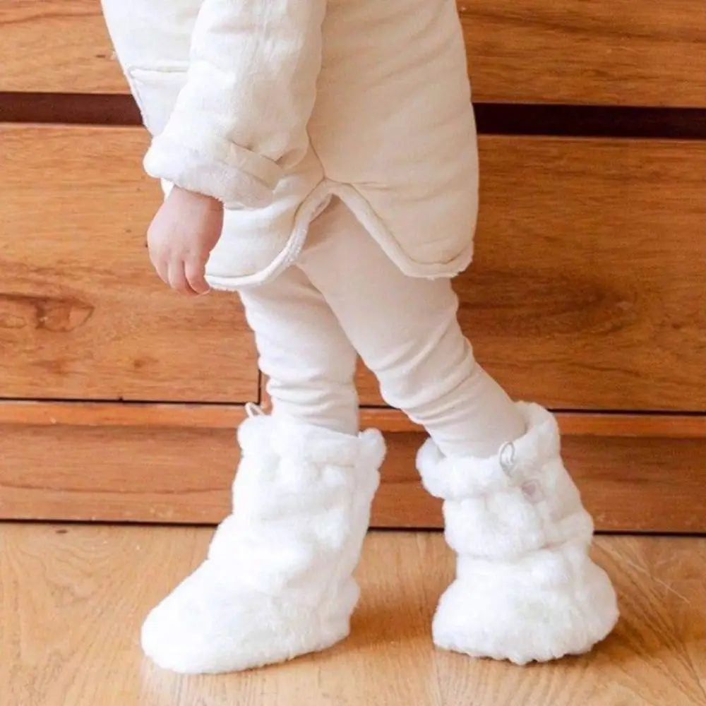 Cute Thickened Newborn Socks Anti-slip Solid Color Floor Socks Warm Foot Warmer Infant Winter