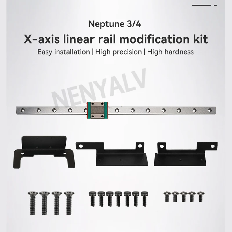 For Elegoo Neptune 3 pro / 4 X Axis Linear Rail Upgrade Conversion Kit MGN12 Linear Guide Rail For Neptune 3/4 3D Printer Parts