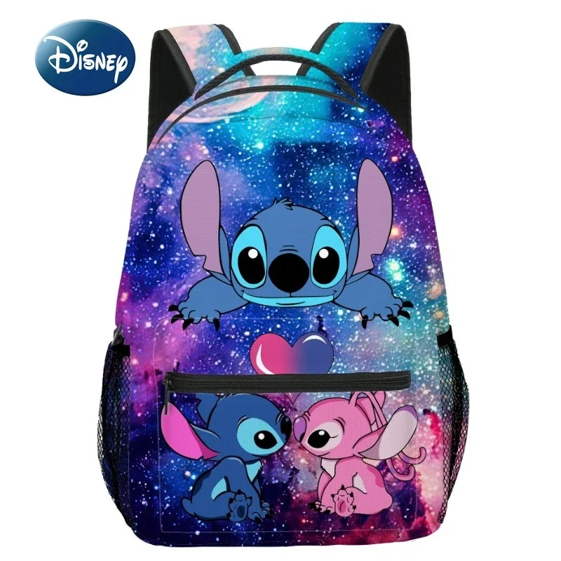 Новый детский школьный портфель Disney Stitch, детский рюкзак с мультяшным рисунком, вместительный рюкзак для начальной школы, детский рюкзак