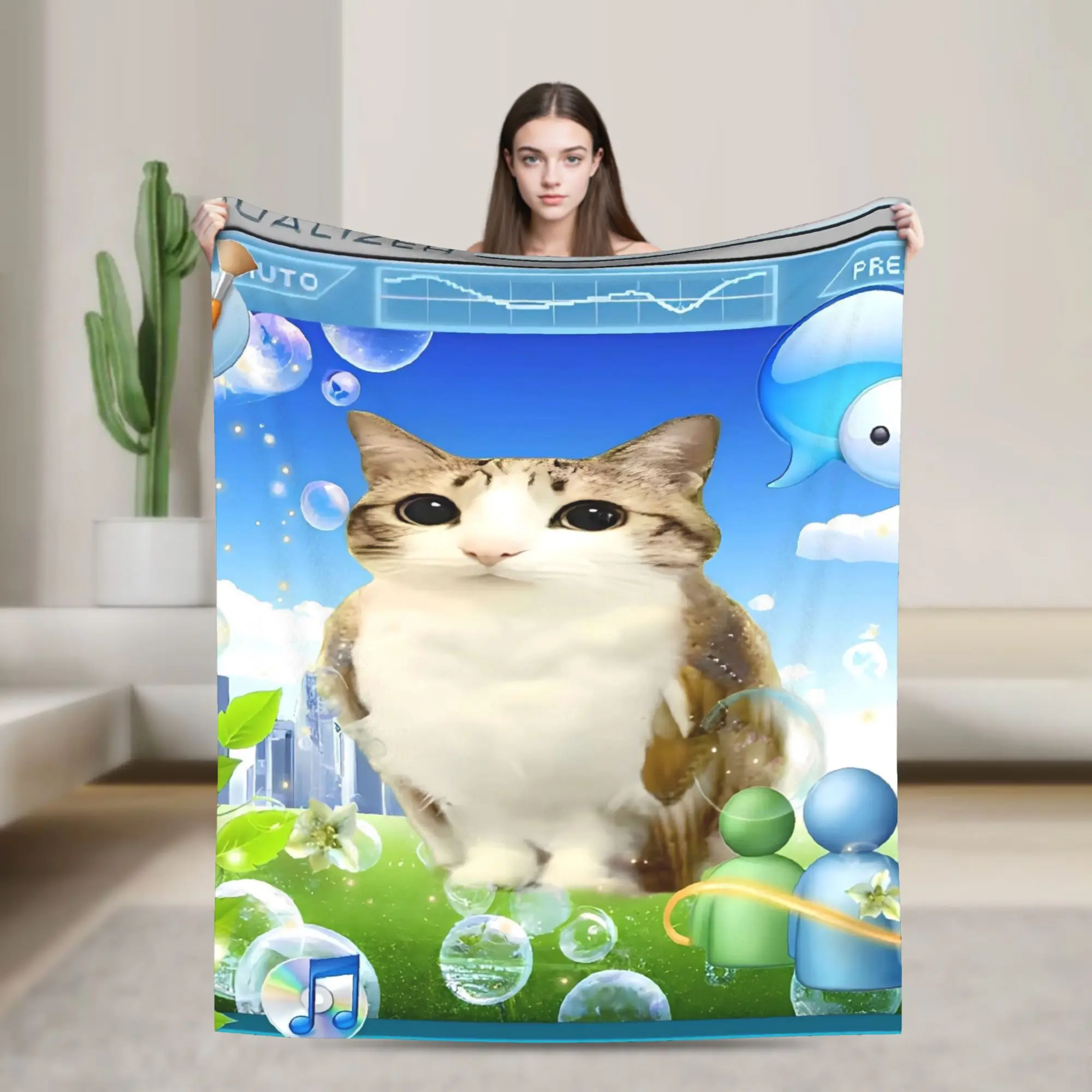Soft Warm Blankets Airplane Travel Frutiger Aero Throw Blanket  Bedspread For Couch Chair Sofa Bed Street Trend Sofa Bed Cover