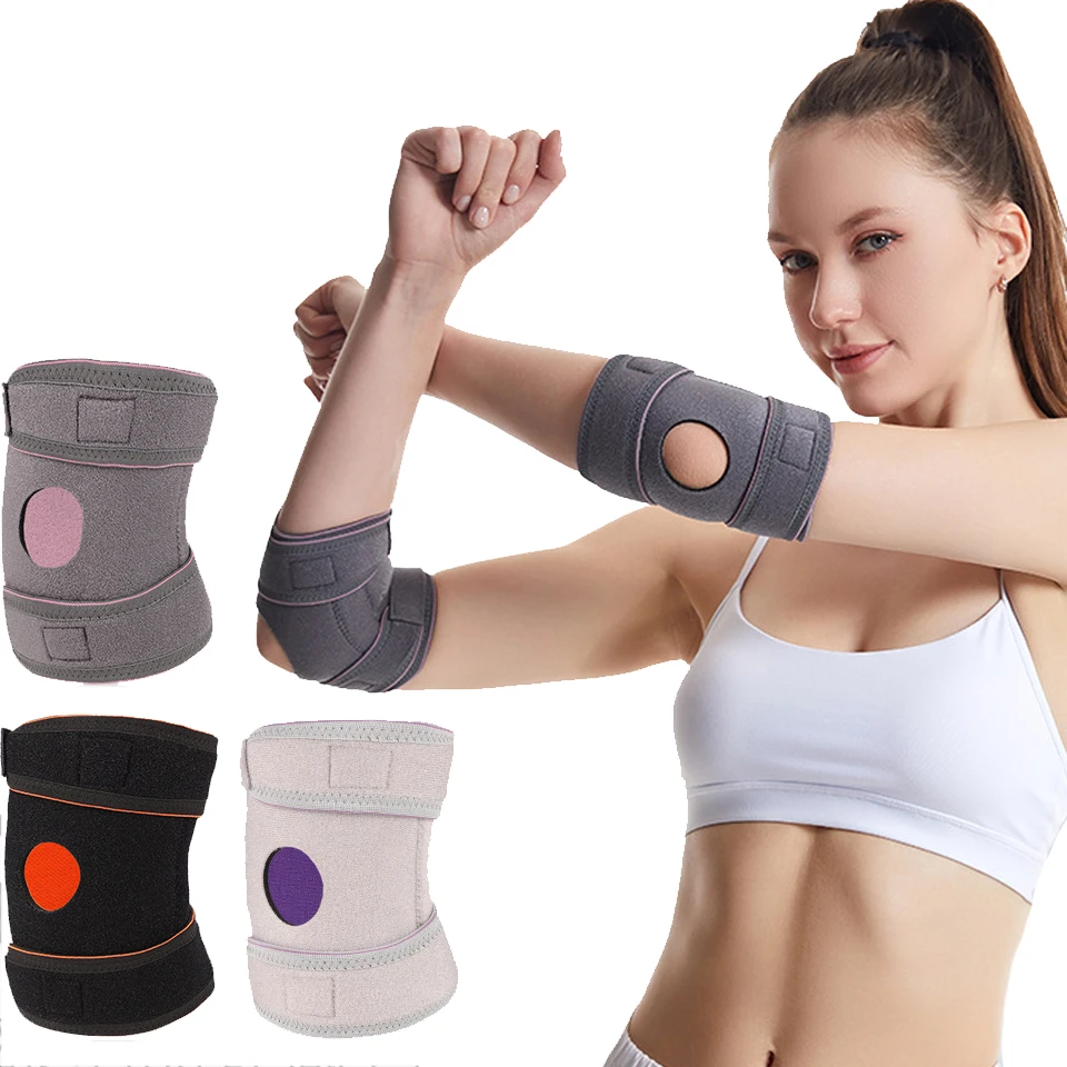 

1Pcs Elbow Support Elastic Gym Sport Elbow Protective Absorb Sweat Basketball Volleyball Tennis Arm Sleeve Elbow Brace