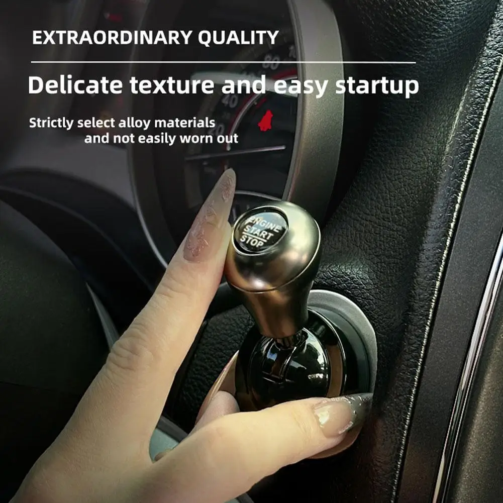 

﻿ Car One-Touch Start Button with Push-to-Start Rocker Lever Car Accessories Interior Decor Push Rocker One-Touch Start accesso