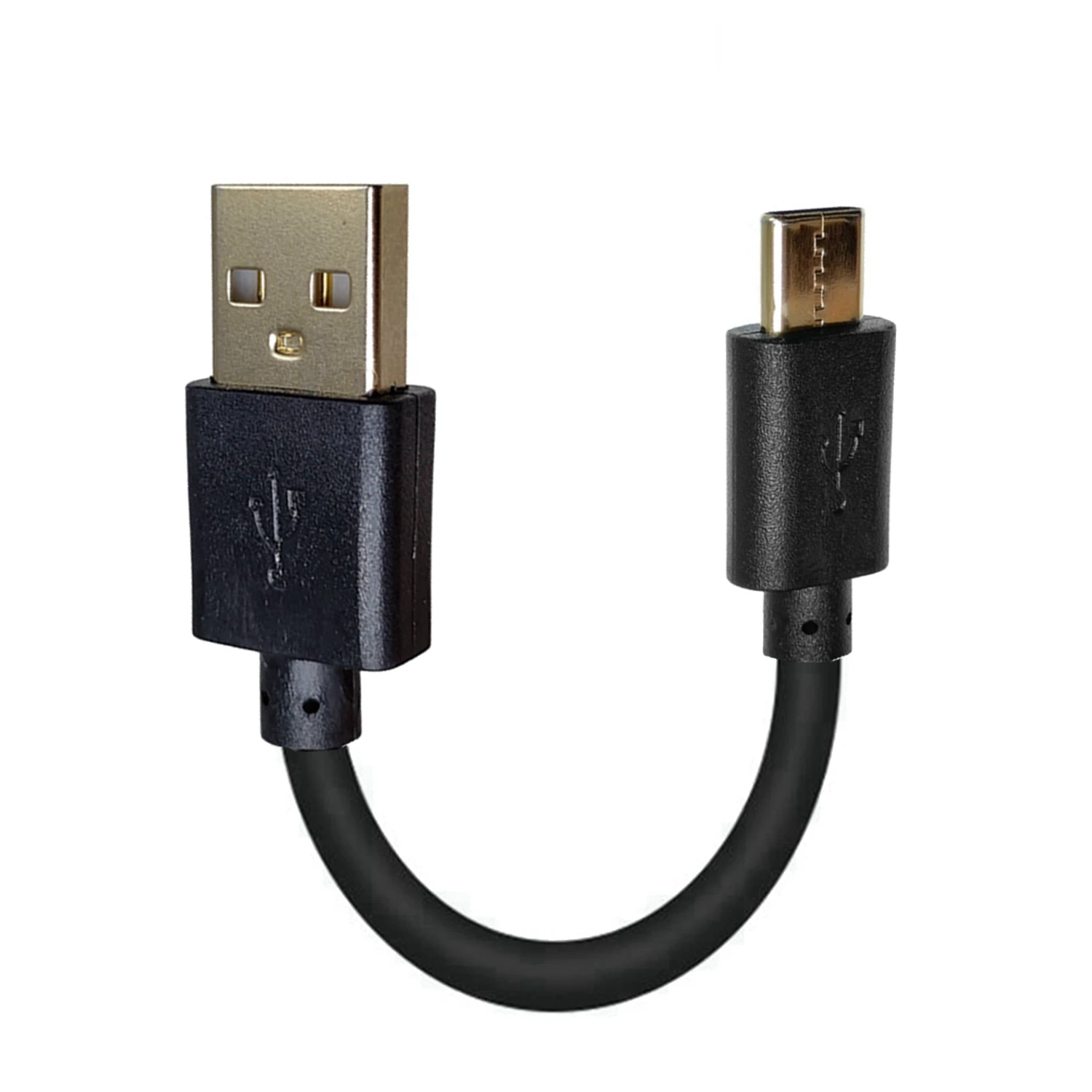 gold-plating C-type to USB 2.0 male ,suitable for 3A copper data cable for Android phones, tablets, and computers 10CM