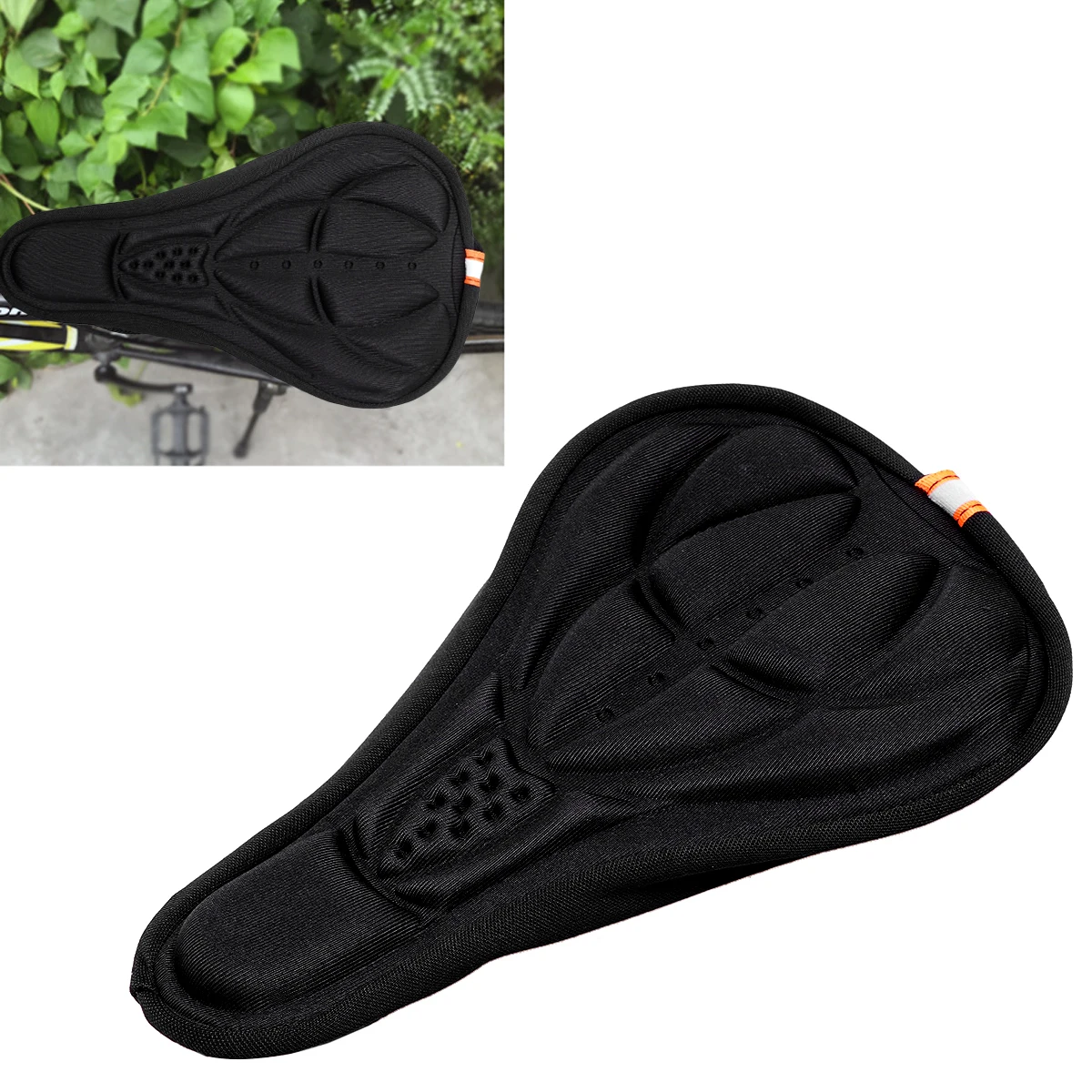 

Universal 3D Sponge Bike Saddle Cover Breathable Comfortable Bike Saddle Seat Cushion For All Bicycles Blue Color