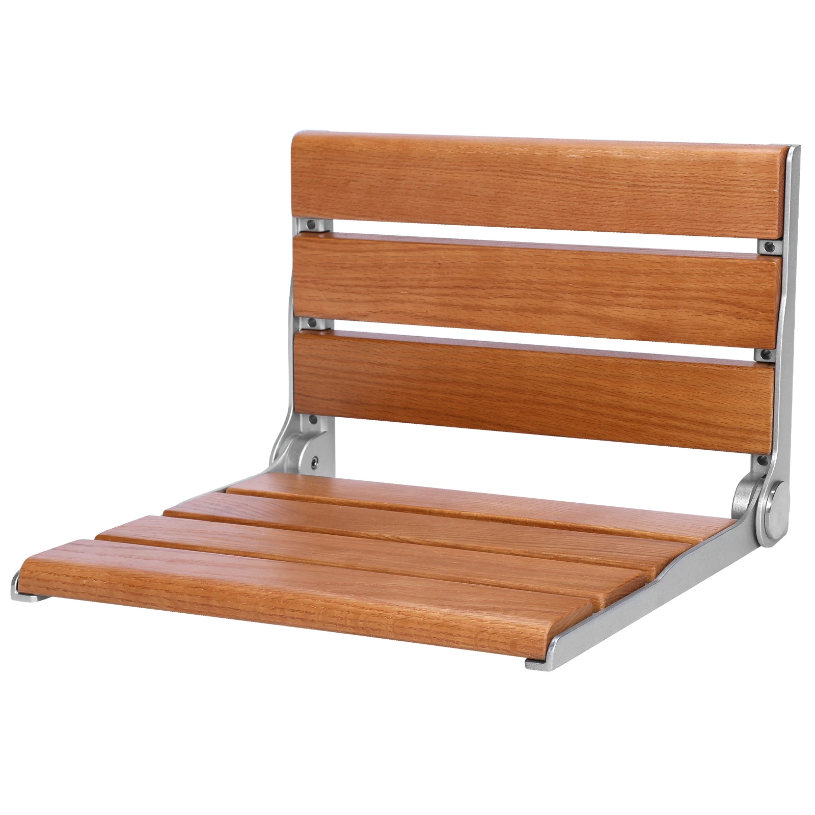 

17,7-дюймовый складной настенный стул для душа с подлокотниками, противоскользящий, для пожилых людей и людей с ограниченными возможностями