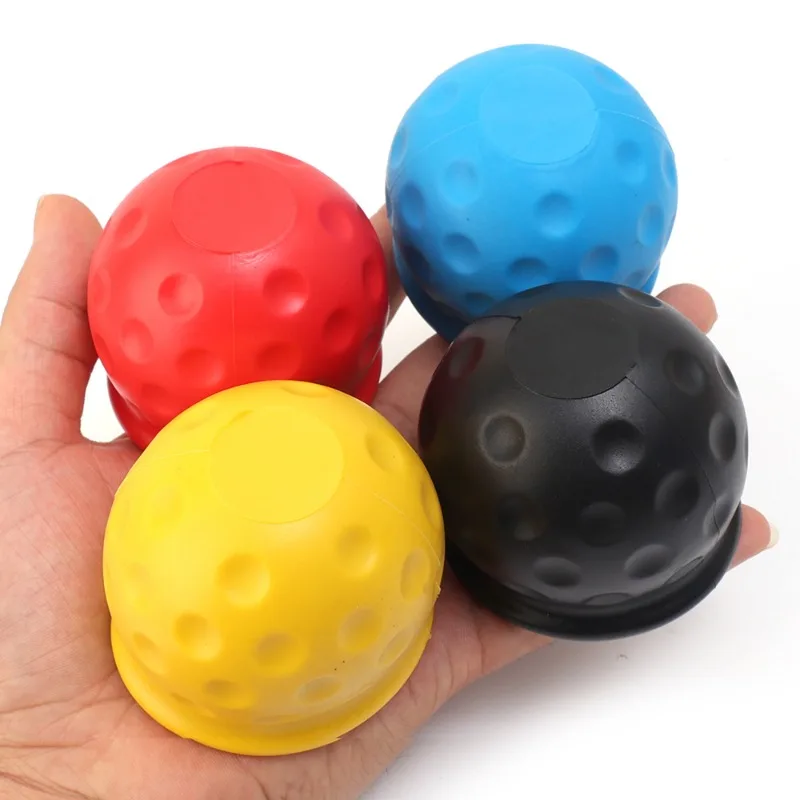 Car Trailer Ball Head Protective Cover Auto Yacht Trailer Ball Head Soft Ball Cover Colored Trailer Hitch Balls PVC Sphere Cover