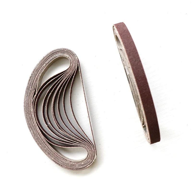 10PCS/Set Sanding Belts 60-600 Grits Sandpaper Abrasive Bands For Belt Sander Abrasive Tool Wood Soft Metal Polishing  425*15mm view 4