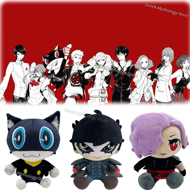 

New Game Persona 5 Tactica Plush Doll Toy 23CM Cartoon Cute Soft Amamiya Ren Morgana Periphery Plushs Decoration For Kid Gift