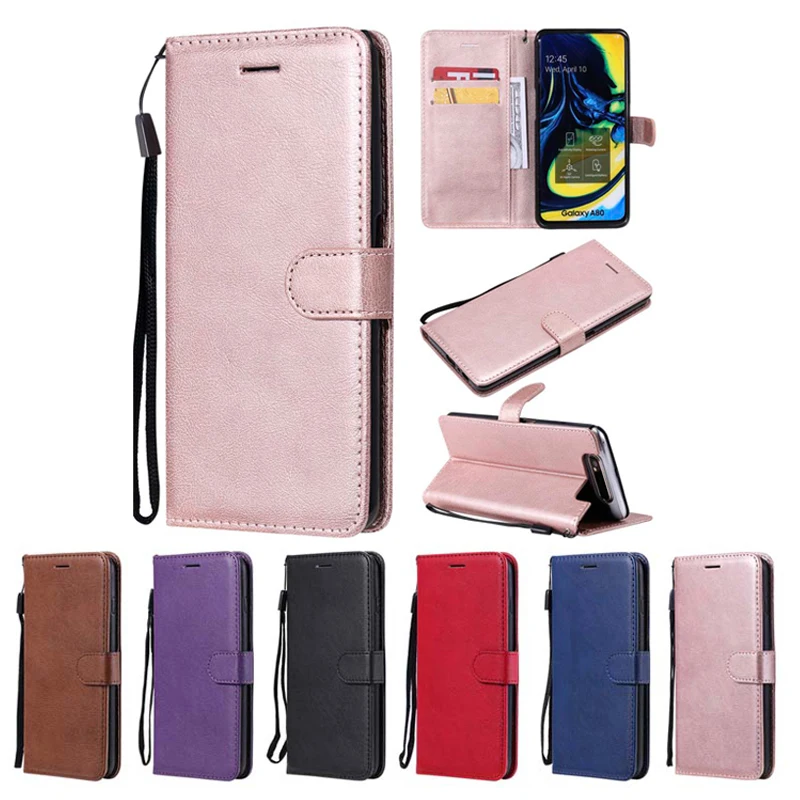 Leather Case For Samsung Galaxy A10 A20 A30 A40 A50 A70 A80 A90 A10S A10E A20E A30S A50S S9 S8 S7 Plus S6 Edge Flip Wallet Cover