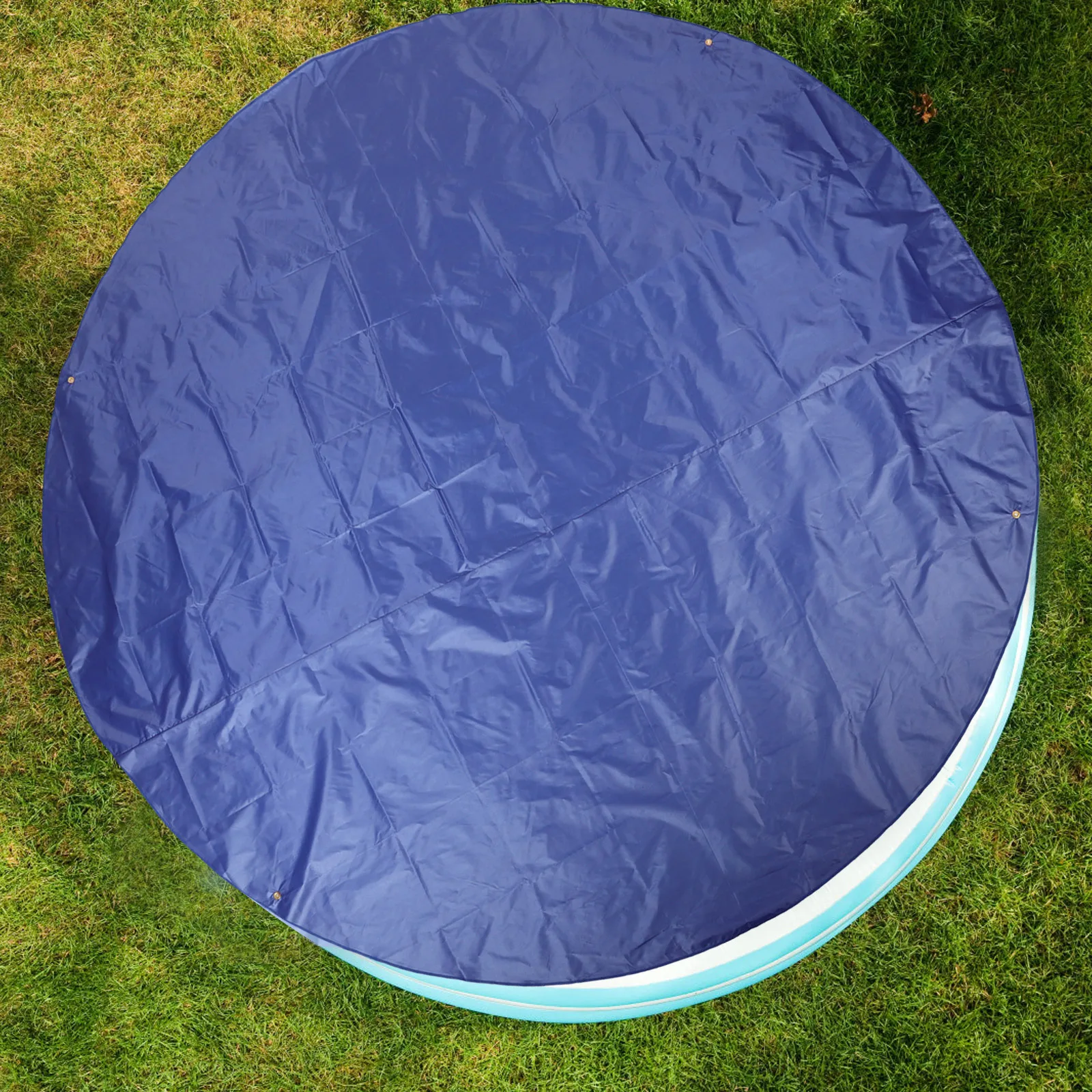 

Waterproof Inflatable Pool Cover with Insulation Design Blue Round Protective Cover for Outdoor Swimming Pools Garden Pool Cap
